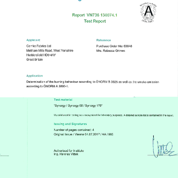 synergy - trudnopalnosc ONORM_B_3825_A3800-1_ENG